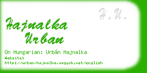 hajnalka urban business card